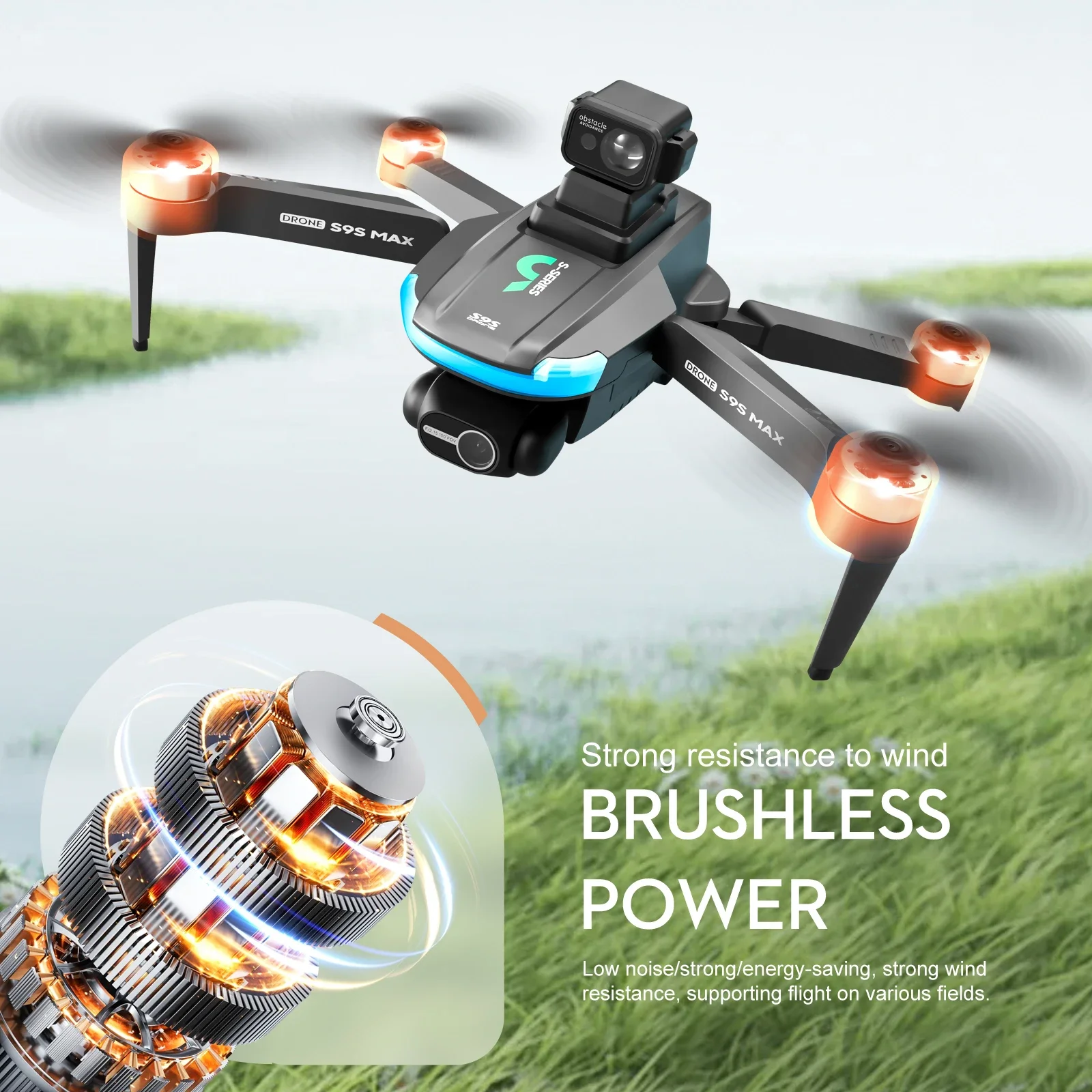 NEW S9S MAX MINI Drone 4K 2-Ax - đánh giá và giá Drone Gimbal
