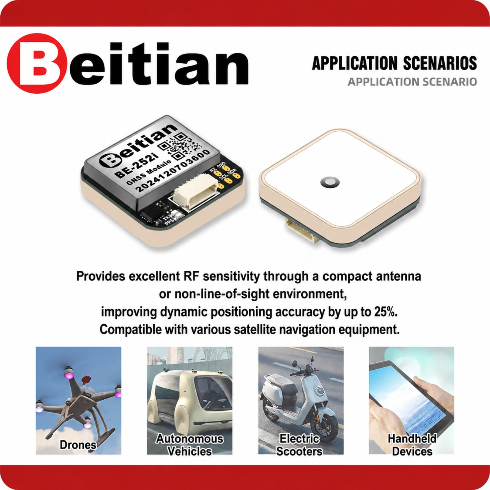 Beitian M10 Triple Mode GNSS C - đánh giá và giá Drone Compass