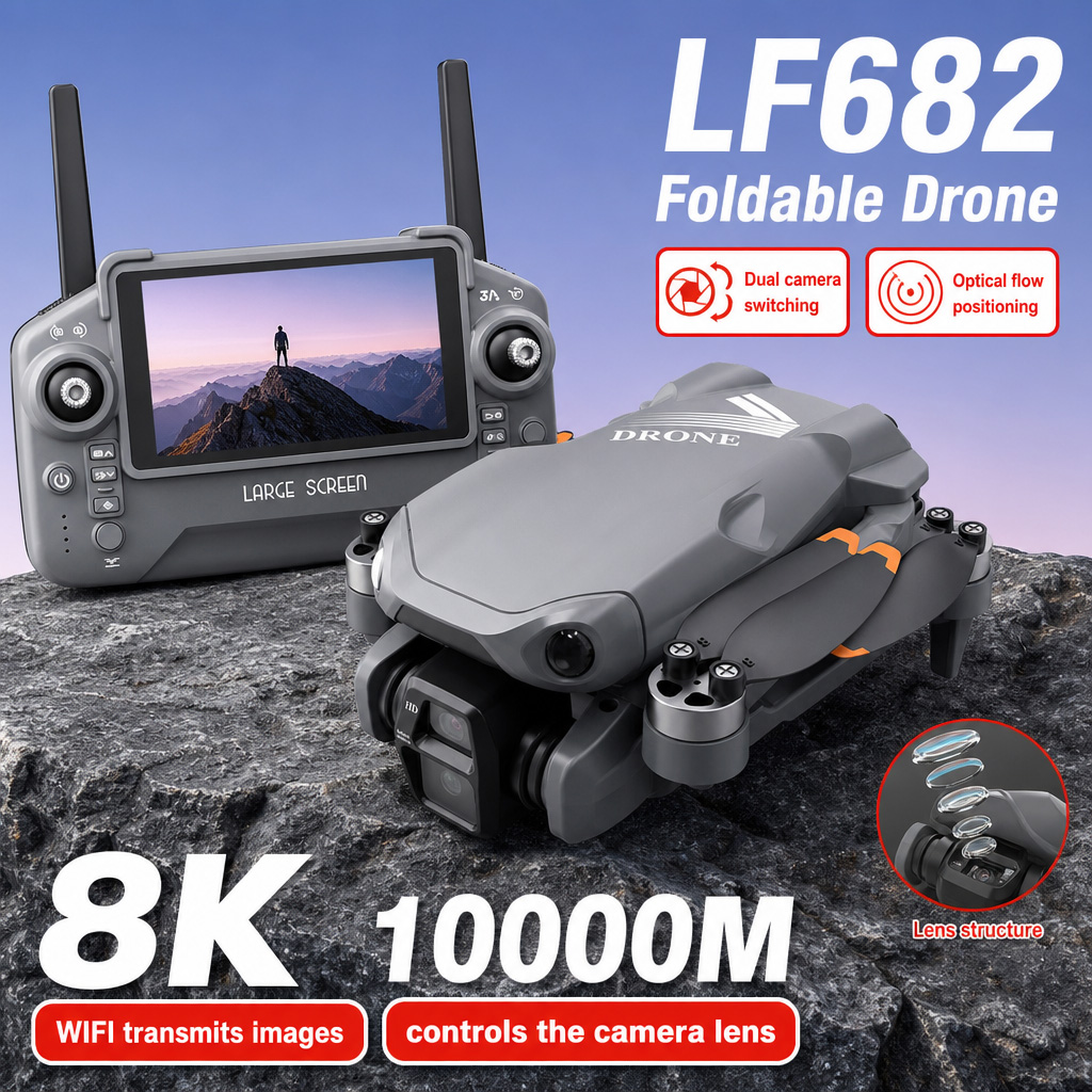 Aerial Photo LF682 Drone 8K HD - đánh giá và giá Drone Charger