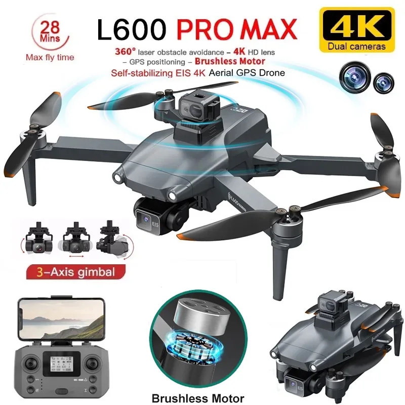 L600 PRO MAX GPS Drone Profess - đánh giá và giá Drone Gimbal