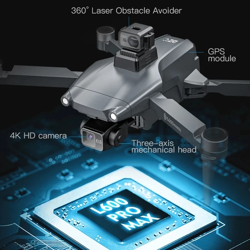 L600 PRO MAX GPS Drone Profess - đánh giá và giá Drone Gimbal